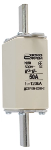 Предохранитель ножевой с плавкой вставкой NH0 50A gG №4