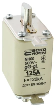 Предохранитель ножевой с плавкой вставкой NH00 125A gG