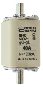 Предохранитель ножевой с плавкой вставкой NH00 40A gG №3