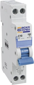 Устройство защитного отключения с защитой от сверхтоков UTrust 1P+N (18 mm) 10А C 30mА AC №2
