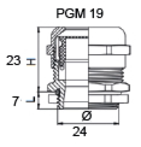 Сальник металлический PGM 19 №4