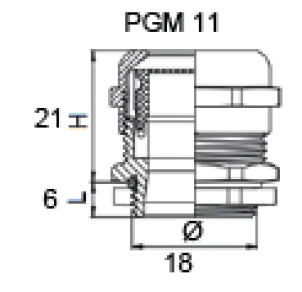 Сальник металлический PGM 11 №4