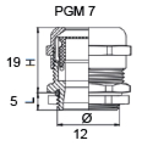 Сальник металлический PGM 7 №4