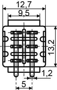 Тумблер MTS-202 ON-ON 2Пол. *6Конт. №2