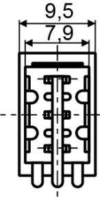 Тумблер MTS-102 ON-ON 2Пол. *3Конт. №2