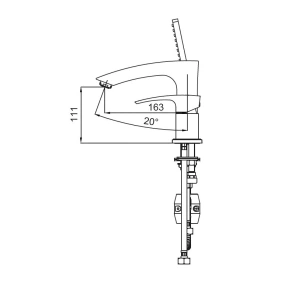 Змішувач на борт ванни Koer KB-43007-05 на 3 отвори (Колір чорний) (KR3453) №2