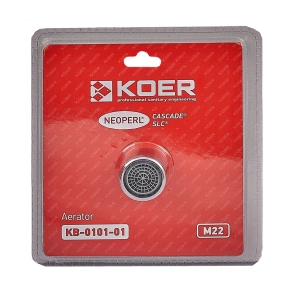 Аератор М-22 Koer KB-0101-01 NEOPERL CASCADE SLC (Колір хром) (AC0635) №4