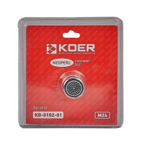 Аератор М-24 Koer KB-0102-01 NEOPERL CASCADE SLC (Колір хром) (AC0636) №4