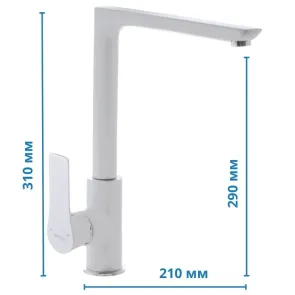 Змішувач для кухНі Mixxus Premium Eva 017 Білий (MI5810) №4