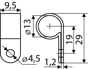 CHS 5/8R Скоба кабельна (100 шт.) №2