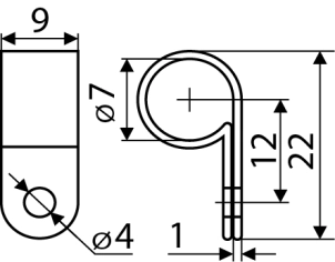 CHS 5/16R Скоба кабельна (100 шт.) №3