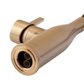 Смеситель Для кухни Mixxus Premium Summer 017 BRUSHED GOLD REFL.BLACK (MI6964) №5