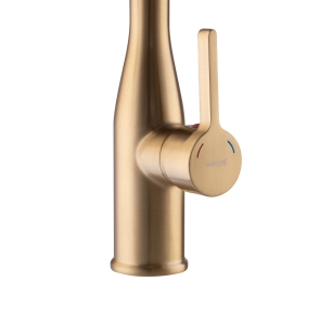 Смеситель Для кухни Mixxus Premium Summer 017 BRUSHED GOLD REFL.BLACK (MI6964) №7