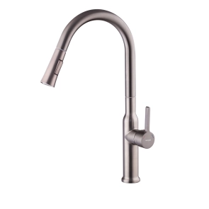 Змішувач для кухНі з висувним виливом Mixxus Premium PULL 014 GRAPHITE (MI6959) №8