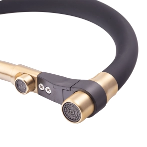 Смеситель Для кухни MixxusPremium Gravity 021 BRUSHED GOLD REFL.BLACK (MI6981) №6