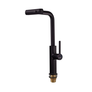 Смеситель Для кухни с выдвижным изливом Mixxus Premium HAMMER 014 BLACK (MI6954) №7