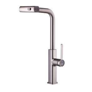 Змішувач для кухНі з висувним виливом Mixxus Premium HAMMER 014 GRAPHITE (MI6955) №2