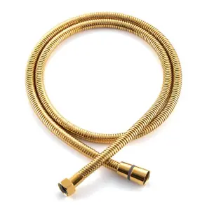 Шланг для душу Koer KB-0801-150-10 (оплетіння нерж. 150 см) (Колір золотий) (KR4806) №1