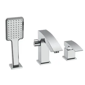 Смеситель на борт ванны Koer KB-43007-01 на 3 отверстия (Цвет хром) (KR3452) №1