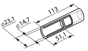 Гильза алюминиевая GL-120 №3