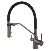 Змішувач для кухНі Mixxus Premium Magnet 021 GRAPHITE REFL.BLACK (MI6975)