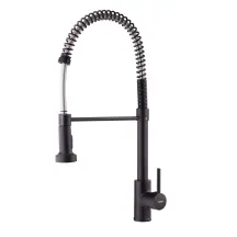 Смеситель Для кухни с изливом пружина Mixxus Premium SPRING 017 BLACK (MI6951)