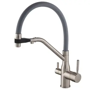 Смеситель Для кухни MixxusPremium Gravity 021 SS COLOR REFL.GREY (MI6980) №7