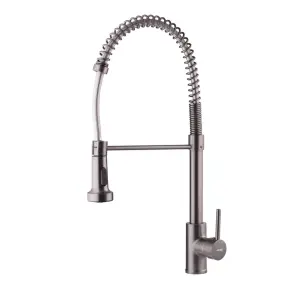 Смеситель Для кухни с изливом пружина Mixxus Premium SPRING 017 GRAPHITE (MI6952) №1