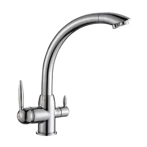 Кухонний змішувач на дві води Mixxus Premium Bona 021 (MI5929) №1