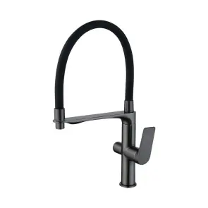 Змішувач для кухНі Mixxus Premium DERBY 021 (NUT) GRAPHITE REFL.BLACK з виходом для питної води №1