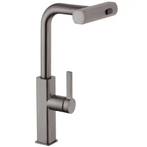 Змішувач для кухНі з висувним виливом Mixxus Premium HAMMER 014 GRAPHITE (MI6955) №1