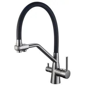 Змішувач для кухНі Mixxus Premium SENNA 021 GRAPHITE з виходом для питної води (MI6827) №1