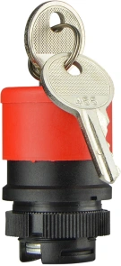 XB2-ES74 Аварійна кнопка з ключем (голова) d30mm №1