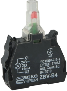 ZBV-B4 Блок для підсвіч. червоний 24В для кнопок TB5 №2