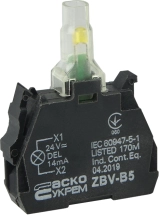ZBV-B5 Блок для підсвіч. жовтий 24В для кнопок TB5
