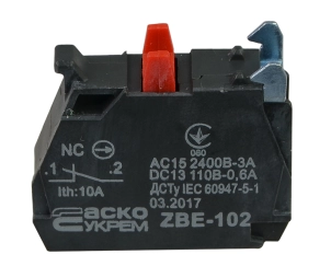 ZBE-102 N/C Контакт для кнопок TB5 №2