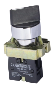XB2-BD41 Кнопка поворотна 2-поз. з самоповерненням. Стандартна ручка №1