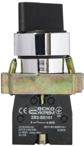XB2-BD41 Кнопка поворотна 2-поз. з самоповерненням. Стандартна ручка №6