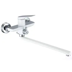 Смеситель Для ванны Mixxus Premium DERBY 006 (EURO) WHITE-CHROME (MI6614) №1