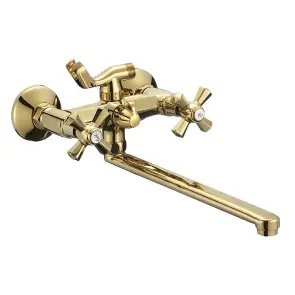 Змішувач для ванни Mixxus Premium Retro Gold-140 (MI5849) №1