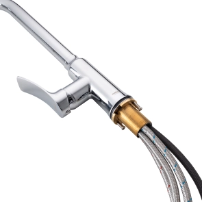 Смеситель Для кухни Haiba Bolero 014 с выдвижной лейкой (HB9591) №3