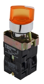XB2-BK2565 Кнопка жовта поворотна 2-поз. з підсвічуванням №1