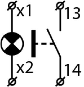 XB2-BW3571 Кнопка з підсвічуванням жовта №5