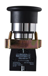 XB2-BC21 Кнопка "грибок" (d 40 мм) "Старт" черная №4
