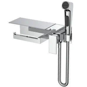 Змішувач для гігієнічного душу Mixxus Premium MARK 069 з утримувачем для туалетного паперу (MI6786) №1