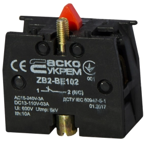 ZB2-BE102 NС Контакт до кнопок ХB2 №4