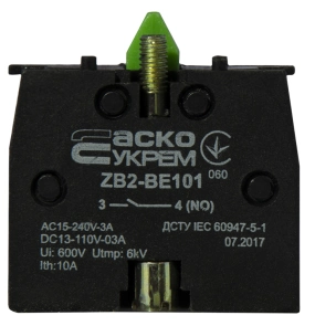 ZB2-BE101 NO Контакт до кнопок ХB2 №3