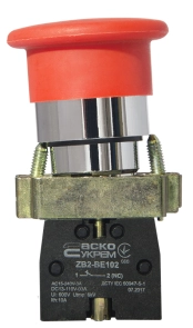 XB2-BC42 Кнопка "грибок" (d 40 мм) "Стоп" червона №6