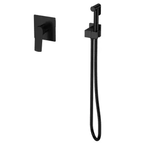 Смеситель для гигиенического душа Mixxus Premium MONE 002 INNER Black встраиваемый с лейкой (MI6779 №1