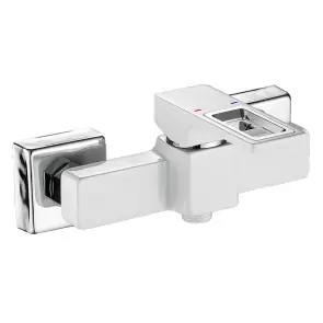 Змішувач для душової кабіни Mixxus Premium DANTE 003 White-Chrome (MI6793) №1